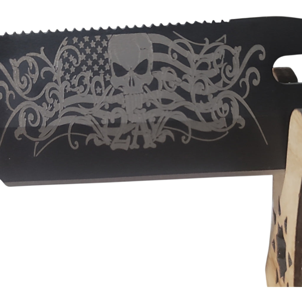 Fixed blade utility knife with Fire starter
